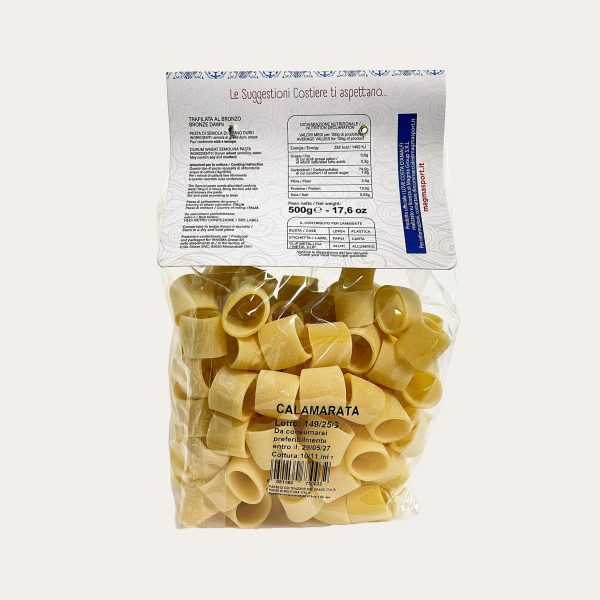 Pasta CALAMARATA i love costa d'Amalfi in collaborazione con pastificio Graziano