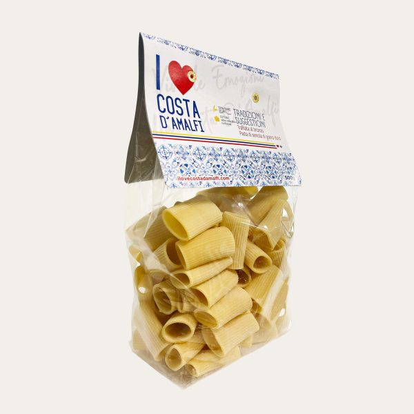 Pasta PACCHERI RIGATI i love costa d'Amalfi in collaborazione con pastificio Graziano