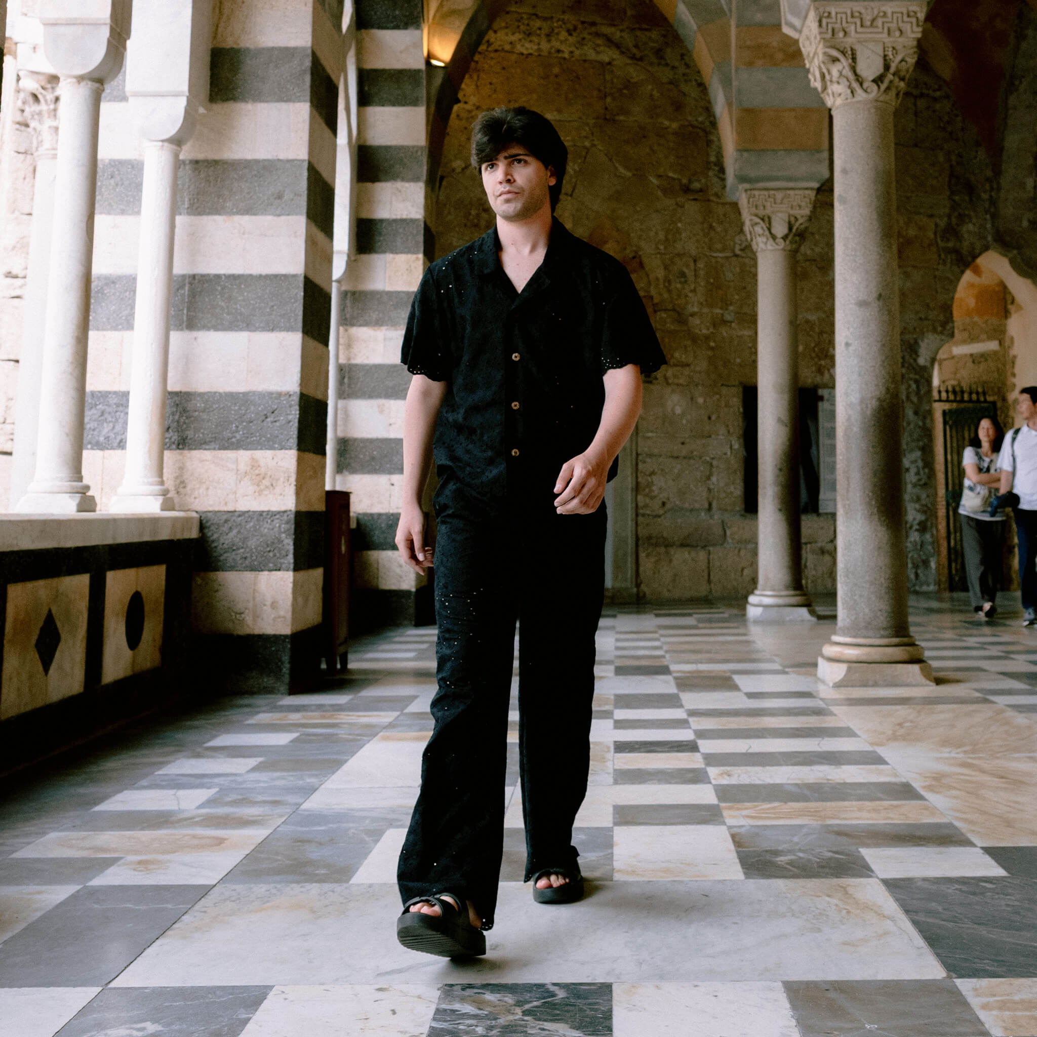 PANTALONE UOMO PIZZO SANGALLO